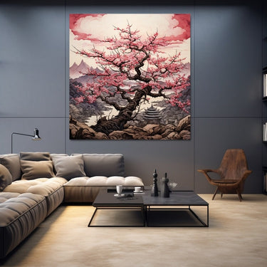 Japanese Cherry Blossom Painting